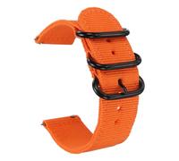 QUARKZMAN Bracelet De Monture Nylon 22mm Bracelets De Remplacement À Libération Rapide Pour Hommes Et Femmes Avec Boucle Ronde Plate, Orange (29mm)