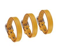 QUARKZMAN Bracelets En Cuir Uni Avec Boucle Bracelet En Cuir À Fermoir Snap Bracelets Réglables Brassards Vierges Pour DIY Bijoux Pour Hommes Femmes Fabrication De Bijoux, Kaki 3Pcs