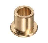 QUARKZMAN Bride Roulement Manchon 12mm Alésage 18mm OD 20mm Longueur 3mm Bride Épaisseur Bronze Douille Autolubrifiant Douilles pour Industriel Equipement