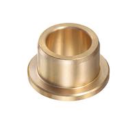 QUARKZMAN Bride Roulement Manchon 15mm Alésage 21mm OD 15mm Longueur 3mm Bride Épaisseur Bronze Douille Autolubrifiant Douilles pour Industriel Equipement