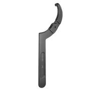 QUARKZMAN C Hook Spanner Wrench, 4-1/2 à 6-1/4 pouces Clé à broche C réglable pour écrou d'amortisseur moto en chrome vanadium avec tête ronde de 3/8 pouce pour machine, véhicules, mécanique