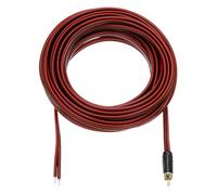 QUARKZMAN Câble Audio RCA À Fil Nu, 33ft (10 Mètres) 14AWG Câble Audio Doré, Câble d'Extension RCA Pour Guitare, Enceintes