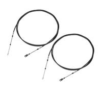 QUARKZMAN Câble De Commande Des Gaz 2 Pcs Pour Bateau Marin | Acier Inoxydable Et Caoutchouc, 400cm (13ft), Filetage M5x0.8, Pour Moteur Hors-Bord, Remplace Câble Cassé Ou Fissuré