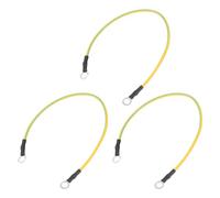 QUARKZMAN Câble de Mise à la Terre ESD de 20 cm/7,87 Pouces de Long, Câble de Mise à la Terre Antistatique pour Éliminer l'Électrostatique des Conducteurs, Lot de 3 (Jaune, Vert)