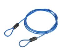 QUARKZMAN Câble De Sécurité En Acier, Câble De Sûreté Fil Flexible Cordage À Câble Serrure Pour Bagages 3.3 Pieds 2.5mm Gainé En Vinyl Tressé En Acier Avec Double Boucle Pour Bike Bicycle