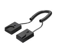 QUARKZMAN Câble de Sécurité Rétractable avec Serrure, Laisse de Câble de Télécommande D2, Attache, avec Adhésif Double Face pour TV, DVD, Tasse - 1 Ensemble Noir de 47,24" de Longueur