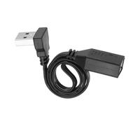 QUARKZMAN Câble D'Extension USB2.0, 11.8 Pouces 90 Degrés Angle Vers Le Bas Mâle Vers Femelle Adaptateur Silicone 480Mbps Vitesse Type-C Câbles Plats Pour Phone Tablet Laptop Car Chargers