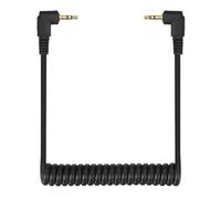 QUARKZMAN Câble PC Sync Flash Mâle 3mm, Cordon Sync Flash Mâle avec Cordon Enroulé Et Verrouillage Vis 2.5mm(3P) vers 2.5mm(3P), Adapté pour Connecteur Appareil Photo/Photographie/Studio,