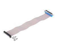 QUARKZMAN Câble Ruban Plat Gris Db37 Mâle Vers Fc-40P, Pas de 2,54 mm, Longueur de 30 cm, Câble de Port Série Db pour Ordinateur, Affichage Led, Dvd avec 2 Vis