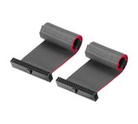 QUARKZMAN Câble Ruban Plat IDC 34 Broches, Connecteur FC à FC avec Pas de 1,27 mm, Longueur de 10 cm, Fil de Liaison Gris pour Ordinateur, Affichage Led, Dvd, Lot de 2