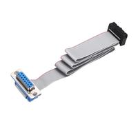 QUARKZMAN Câble Ruban Plat IDC DB15 Femelle Vers FC-16 Femelle Pas De 2.54mm Longueur De 50cm