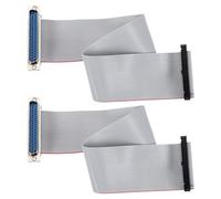 QUARKZMAN Câble Ruban Plat IDC DB37 Mâle vers FC-40 Femelle Pas De 2.54mm Longueur 30cm 2pcs