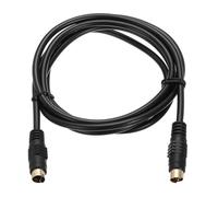 QUARKZMAN Câble S-Vidéo 5ft, Câble S-Vidéo Mini DIN 4 Broches Mâle à Mâle Connecteur Doré Transfert pour TV Récepteur Moniteur S-VHS Magnétoscope DVD