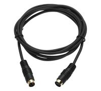 QUARKZMAN Câble S-Vidéo 6ft, Câble Mini DIN 4 Broches S-Vidéo Mâle Vers Femelle Connecteur Doré Transfert Pour TV Récepteur Moniteur S-VHS Magnétoscope DVD