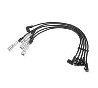 QUARKZMAN Câbles D'Allumage Pour VW Golf III 91-98 5 Pièces | Couleur: Noir, Matériau: Silicone, Nickel, Acier Inoxydable, Pour VW Golf II, Pour VW Passat, Pour VW Polo, Pour Audi 80