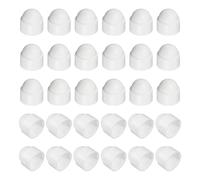 QUARKZMAN Cache De Protection Écrou, 30Pcs M10x17x20mm - Cache Hexagonal En Plastique Vis, Couvre-Boulons À Tête Hexagonale En Forme De Dôme, coque Décoratives Étanches (Blanc)