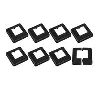 QUARKZMAN Cache-Poteau, 8 Pièces 60x60mm/2.4"x2.4" en Plastique, Style Fendu, pour Couvrir La Base Du Poteau, Garniture pour Clôture, Balcon, 120x120mm/4.7"x4.7" (Dimensions Totales)