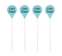 QUARKZMAN Cake Tester, 4 Packs Bleu Paon Fournitures Pour Home Bakers Pour Baking Supplies, Cake Tester Skewer 6.3 Pouces Bakers Acier Inoxydable, Outil De Cuisine Durable