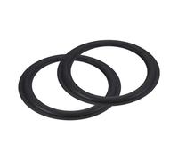QUARKZMAN Caoutchouc Haut-Parleur Mousse Bord Encercler Anneaux 12 Pouce 215mm x 295mm Perforé Caisson Basse Anneaux Remplacement Pièces pour Haut-Parleur Réparation ou DIY Noir 2 pcs