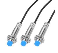 QUARKZMAN Capteur D'Approche Inductif M12 Interrupteur De Proximité NC Normalement Fermé NPN Distance De Détection 4mm, DC 6-36V LJ12A3-4-Z/BX, 3.9ft, 3Pcs