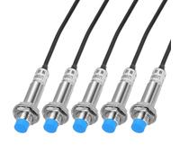 QUARKZMAN Capteur D'Approche Inductif M12 Interrupteur De Proximité NC Normalement Fermé PNP Distance De Détection 4mm, DC 6-36V LJ12A3-4-Z/AY, 3.3ft, 5Pcs