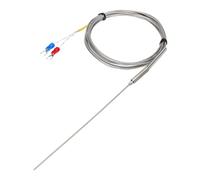 QUARKZMAN Capteur De Température Thermocouple Type K Sonde 1.5x150mm Fil 6.6ft 0 à 1100°C(32 à 2012°F) Acier Inoxydable