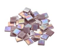 QUARKZMAN Carreaux de Mosaïque, Micro Carreaux de Mosaïque en Verre Miniature Bricolage Loisirs Créatifs Faits à la Main Matériau de l'Artisanat en Pierre Libre (Violet foncé 100 pcs)