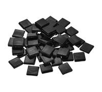 QUARKZMAN Carreaux de Mosaïque, Micro Carreaux de Mosaïque en Verre Miniature Bricolage Loisirs Créatifs Faits à la Main Matériau de l'Artisanat en Pierre Libre (Noir 50 pcs)