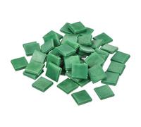 QUARKZMAN Carreaux de Mosaïque, Micro Carreaux de Mosaïque en Verre Miniature Bricolage Loisirs Créatifs Faits à la Main Matériau de l'Artisanat en Pierre Libre (Vert menthe 50 pcs)