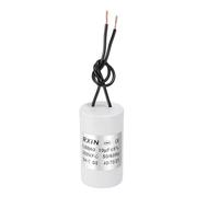QUARKZMAN CBB60 Condensateur De Marche, 10UF 250V 5% Tolérance Cylindre Condensateur De Moteur Avec 2 Fils Pour Air Conditionné Compresseur Machine À Laver Réfrigérateur, Blanc