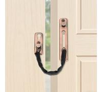 QUARKZMAN Chaîne De Porte, 304 Acier Inoxydable Chaîne Anti-Vol, Sécurité Porte D'entrée Verrou À Ressort Pour Maison, Chambre, Hôtel, Sécurité Armoire, Rouge