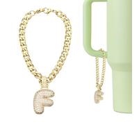 QUARKZMAN Charme Lettre Pour Stanley Tumbler Cup Accessoires Charmants Or