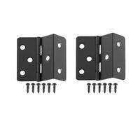 QUARKZMAN Charnière à trois plis 43x18mm Fer Noir 2 Pièces Pli de 15mm | Charnières pliantes rétro, Charnière de coffre rétro, Vis incluses, 6 trous de montage, pour armoire, garde-robe et joyaux