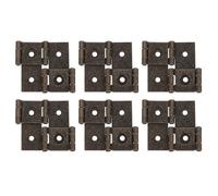QUARKZMAN Charnières à Double Action pour Écran Pliant, 6 Pièces 2,13" Charnières à Double Pivot de Style Rétro à Rotation de 270 Degrés pour Portes d'Écran, Cuivre Rouge