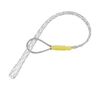 QUARKZMAN Chaussette de Traction de Câble, Grip en Maille Métallique de 1,7 Pieds pour Câble de 18-25mm/0,71-0,98", Grip en Acier Galvanisé à Tête Unique Anti-Dérapant, Argent