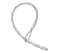 QUARKZMAN Chaussettes de Traction de Câble de 18-25 mm de Diamètre Extérieur 0,6 M de Longueur avec Un Seul Embout de Traction Latéral en Maille Métallique en Acier Galvanisé