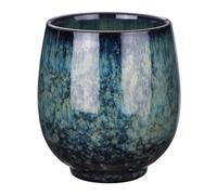 QUARKZMAN Chinese Ceramic Teacups 5.41oz Traditional Gong Fu Tea Set Japanese No Handle Small Tea Cup pour Mate Tea Coffee Wine Drinks, Sapphire Blue