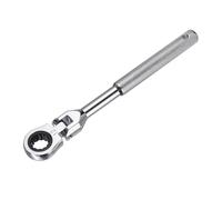 QUARKZMAN liquet À Tête Pivotante 12mm Métrique Acier Au Carbone Chrome Plaqué Libération Rapide 12 Points 72 Dents Avec Poignée Anti-dérapante Pour Réparation Automobile Entretien