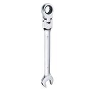 QUARKZMAN liquet à Tête Pivotante 13mm Tête Rotative 180 ombinée Métrique à Cliquet 72 Dents Acier Chrome Vanadium Extrémité Ouverte Cliquet pour Fixations Écrou Boulon