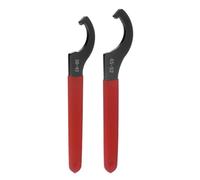 QUARKZMAN rochet En Forme De C 38-42mm Antidérapante Rouge | Pour Le Serrage Du Mandrin De Tour, Avec Poignée Antidérapante