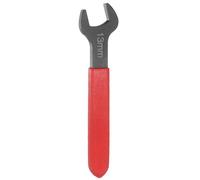 QUARKZMAN Clé À Ouverture Simple 13mm Métrique Angle D'Offset De 15 Degrés Clé Plate En Forme De U Petite Clé À Tête Plate Noircie Avec Manche Rouge Pour Réparation Automobile