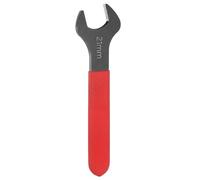 QUARKZMAN Clé À Ouverture Simple 21mm Métrique Angle D'ouverture Dégagé 15 Degrés Clé Plate En Forme De U Petite Clé À Tête Plate Noircie Avec Manche Rouge Pour Réparation Assemblage Meubles