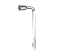 QUARKZMAN Clé À Roue De Secours Pour Voiture 24mm Acier Carbone Type Embout Fendu Hexagonal Clé À Douille En Forme De L Outil De Réparation De Pneu Pour Réparation Automobile