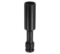 QUARKZMAN hocs Paroi Mince Profonde 21mm Métrique 6 Points 1/2" Drive 5" Extra Long Acier CR-V Phosphaté Pour Écrou D'Essieu, Noir