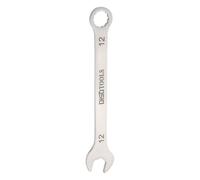 QUARKZMAN ombinée Fine Métrique 12mm Torx Extrémité Boîte 15 Degré Décalage Extrémité Ouverte Acier Inoxydable, Ton Argenté