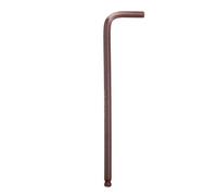 QUARKZMAN Clé Hexagonale À Bout Sphérique 7/32" SAE Acier S2 Bras Long En L Outil De Réparation Pour Maison Vélo Moto Réparation, Rouge Brun