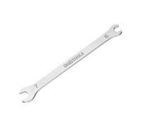 QUARKZMAN Clé Plate Clé À Ouverture Fine 6mm x 7mm Métrique Sablée Revêtue En Acier Inoxydable 3cr13, Double Extrémité Fine Pour Entretien Ménager Et Réparations Générales