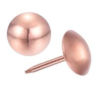 QUARKZMAN Clous De Rembourrage Épingles À Meubles, 150Pcs 11x17mm Punaises À Ongle Kit D'Assortiment Acier Carbone pour Canapé Maison DIY Têtes De Clous Décoratives, Rose Gold