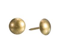 QUARKZMAN Clous De Tapisserie Épingles À Meubles, 50Pcs 11x17mm Punaises Assortiment Kit Acier Au Carbone Pour Canapé Maison DIY Têtes De Clous Décoratifs, Jaune Bronze