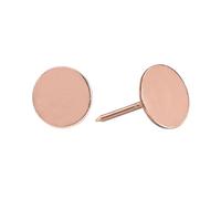 QUARKZMAN Clous De Tapisserie Épingles À Meubles, 50Pcs 19x30mm Punaise Assortiment Kit Acier Au Carbone Pour Canapé Maison DIY Têtes De Clous Décoratifs, Or Rose